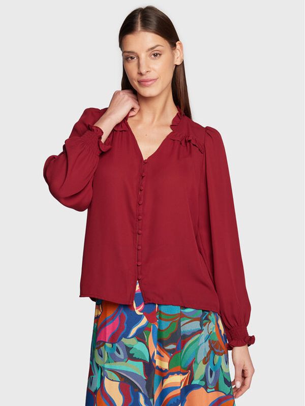 NAF NAF NAF NAF Риза Hozy THNC2 Бордо Regular Fit