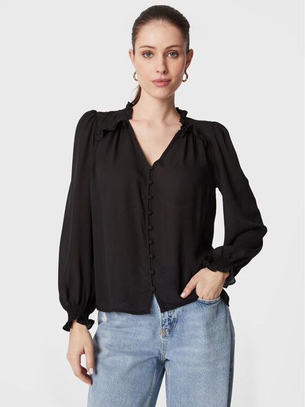 NAF NAF NAF NAF Риза Hozy THNC2 Черен Regular Fit