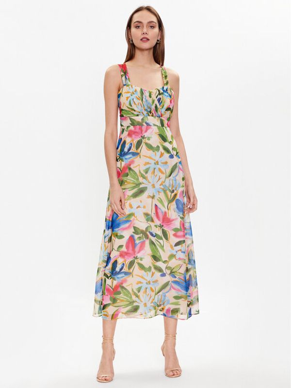 NAF NAF NAF NAF Рокля Laquarelle XENR44 Бежов Regular Fit