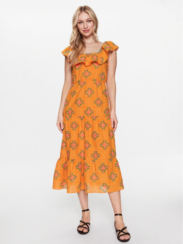 NAF NAF NAF NAF Рокля Lilia XENR84 Оранжев Regular Fit