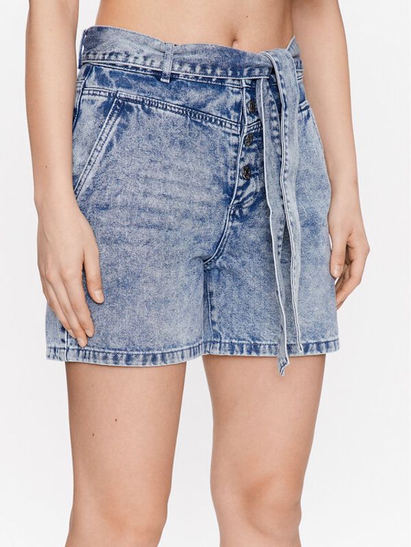 NAF NAF NAF NAF Шорти от плат Gwest XENB6 Син Regular Fit