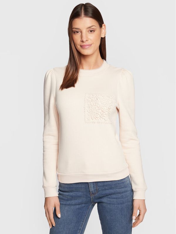 NAF NAF NAF NAF Суитшърт Alana THNS15A Бежов Regular Fit