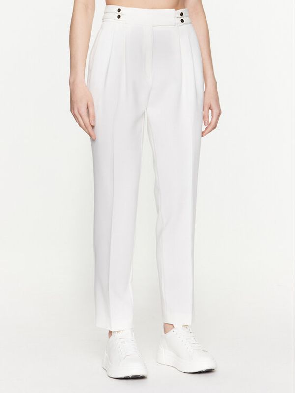 NAF NAF NAF NAF Текстилни панталони Efonda XENP57 Екрю Regular Fit