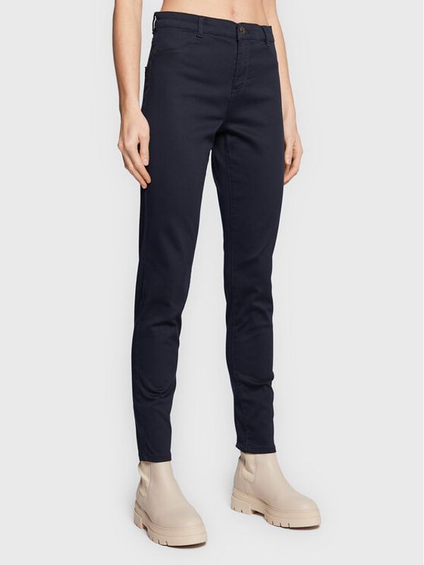 NAF NAF NAF NAF Текстилни панталони Fpower THNP3 Тъмносин Skinny Fit