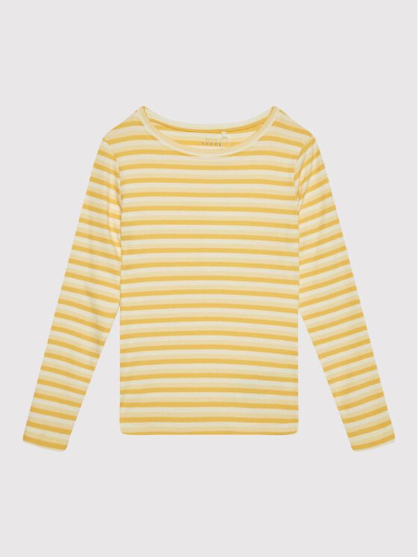 NAME IT NAME IT Блуза 13198675 Жълт Slim Fit