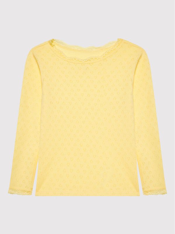 NAME IT NAME IT Блуза 13198716 Жълт Slim Fit