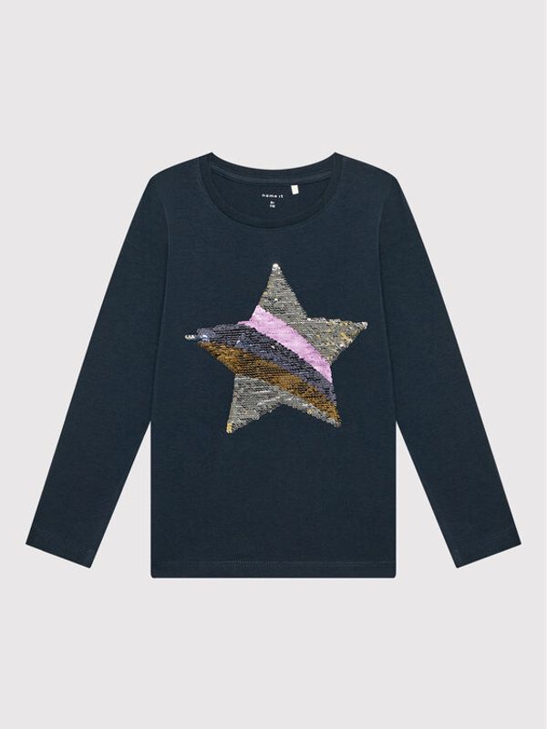 NAME IT NAME IT Блуза 13198933 Тъмносин Regular Fit