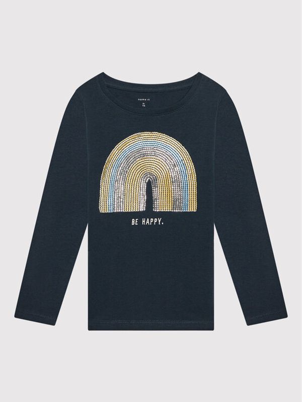 NAME IT NAME IT Блуза 13198937 Тъмносин Regular Fit