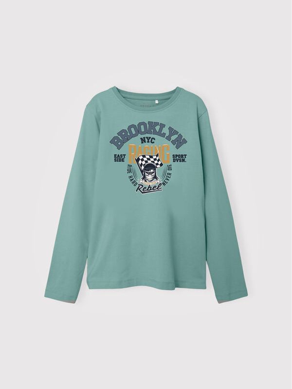 NAME IT NAME IT Блуза 13204619 Зелен Regular Fit