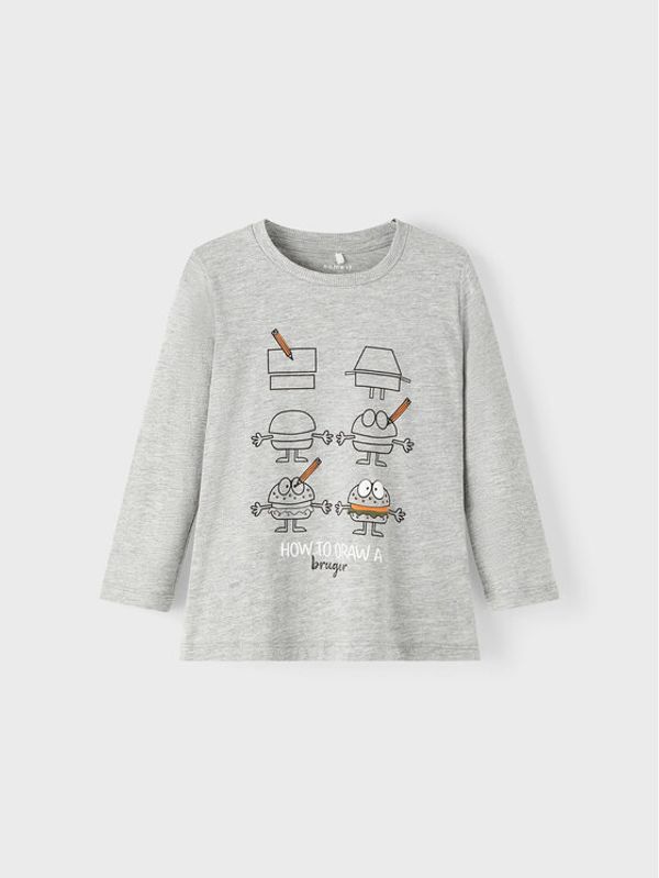 NAME IT NAME IT Блуза 13205109 Сив Regular Fit