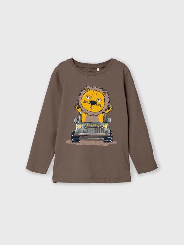 NAME IT NAME IT Блуза 13206639 Кафяв Regular Fit