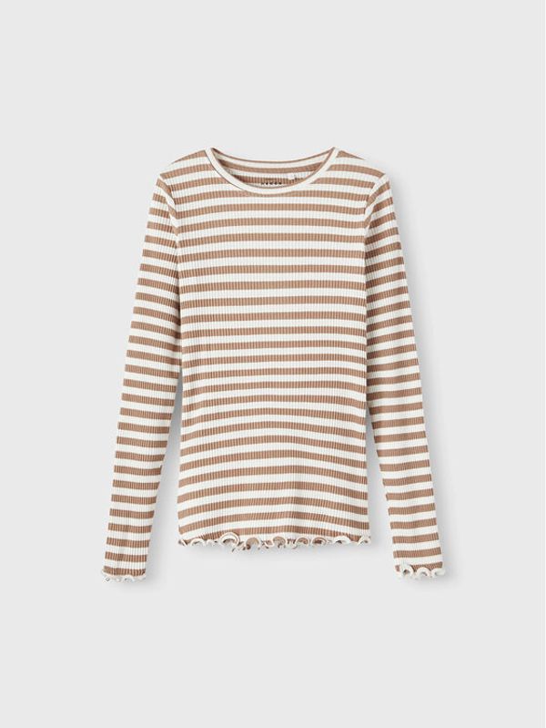 NAME IT NAME IT Блуза 13206674 Бежов Slim Fit