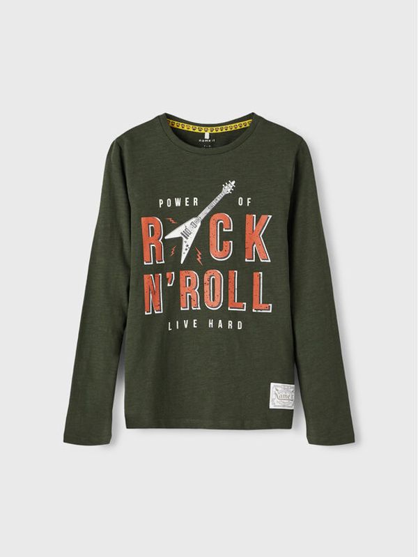 NAME IT NAME IT Блуза 13209337 Зелен Regular Fit