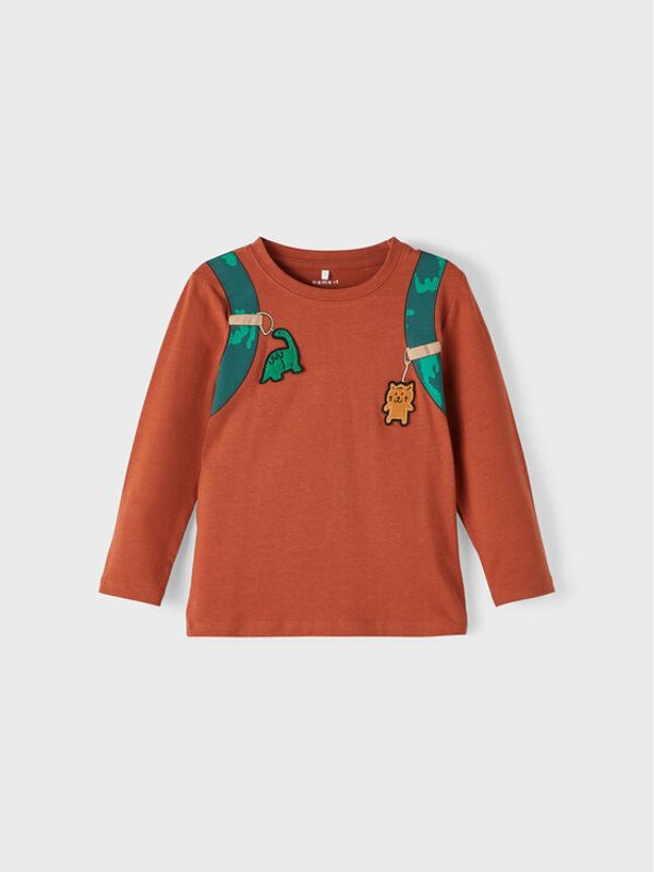 NAME IT NAME IT Блуза 13210251 Кафяв Regular Fit