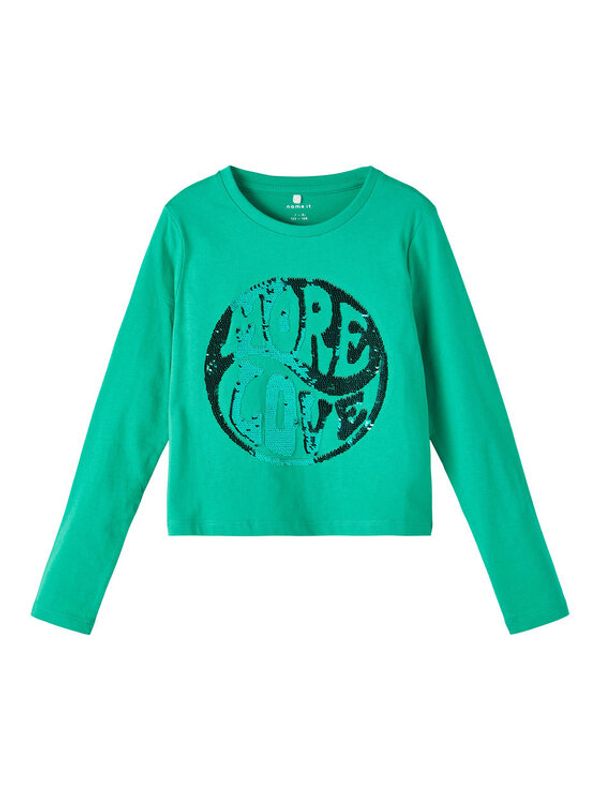 NAME IT NAME IT Блуза 13210681 Зелен Regular Fit