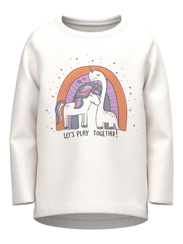 NAME IT NAME IT Блуза 13218914 Бял Regular Fit