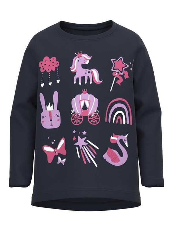 NAME IT NAME IT Блуза 13218927 Тъмносин Relaxed Fit