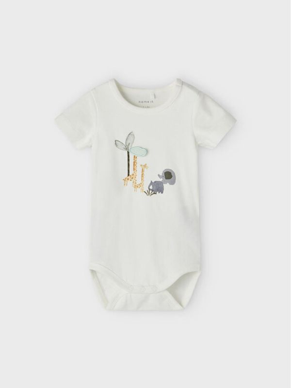 NAME IT NAME IT Боди 13203207 Бял Regular Fit