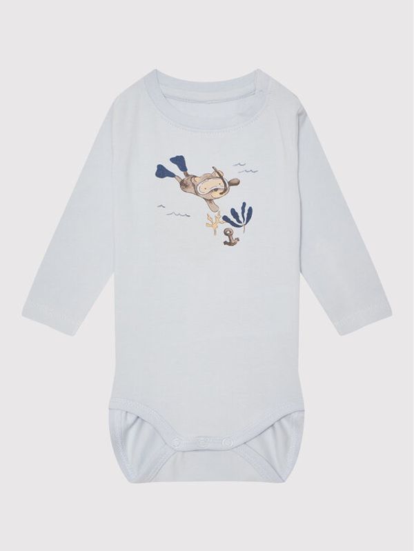 NAME IT NAME IT Детско боди 13200991 Сив Regular Fit