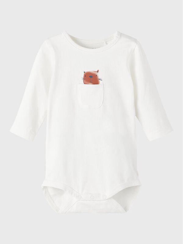 NAME IT NAME IT Детско боди 13206863 Бял Regular Fit