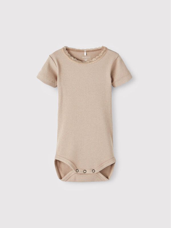 NAME IT NAME IT Детско боди 13209212 Бежов Regular Fit