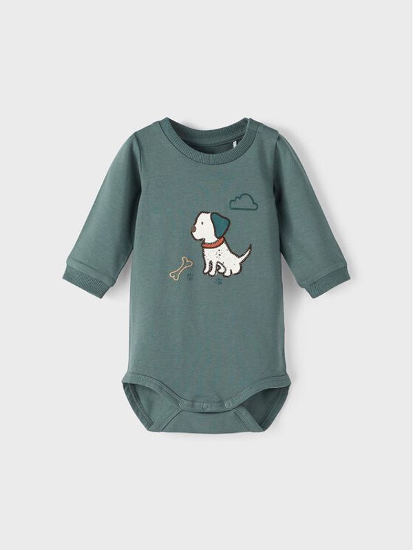 NAME IT NAME IT Детско боди 13210145 Зелен Regular Fit