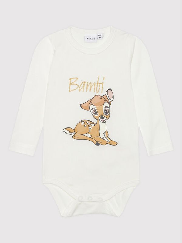 NAME IT NAME IT Детско боди DISNEY 13198662 Бял Regular Fit
