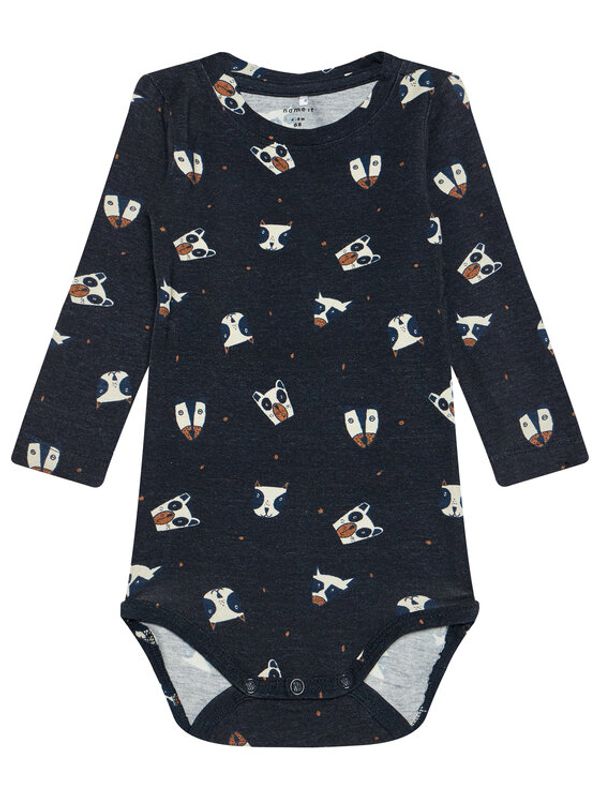 NAME IT NAME IT Детско боди Soren 13187452 Тъмносин Regular Fit