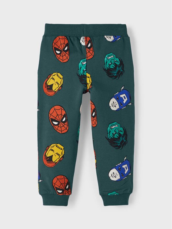 NAME IT NAME IT Долнище анцуг MARVEL 13210767 Зелен Regular Fit