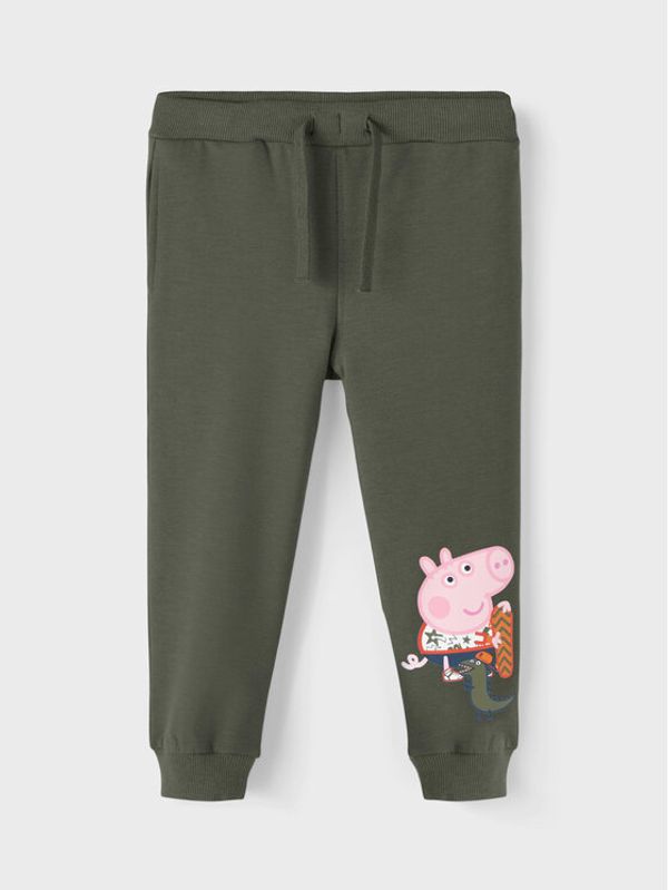 NAME IT NAME IT Долнище анцуг PEPPA PIG 13205299 Зелен Regular Fit