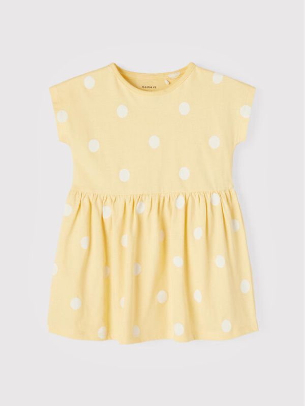 NAME IT NAME IT Ежедневна рокля 13198444 Жълт Regular Fit