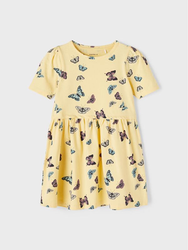 NAME IT NAME IT Ежедневна рокля 13198485 Жълт Regular Fit