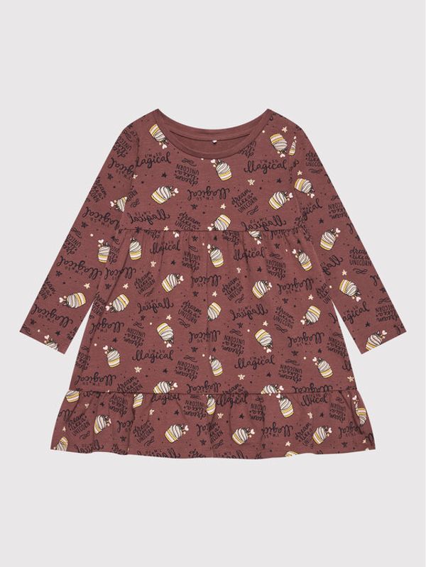 NAME IT NAME IT Ежедневна рокля 13198659 Кафяв Regular Fit