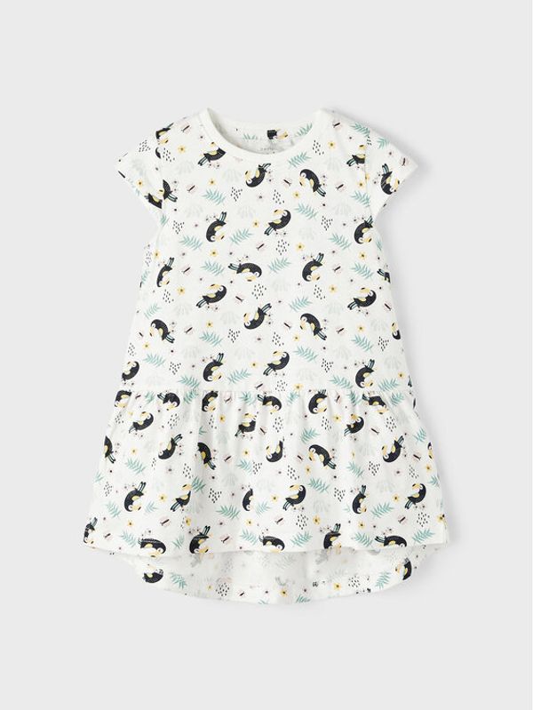 NAME IT NAME IT Ежедневна рокля 13202996 Бял Regular Fit