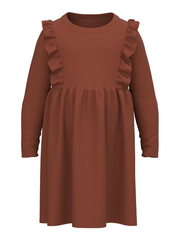 NAME IT NAME IT Ежедневна рокля 13205674 Кафяв Regular Fit