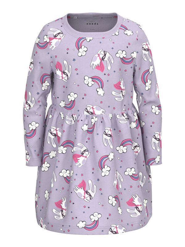 NAME IT NAME IT Ежедневна рокля 13209996 Виолетов Regular Fit