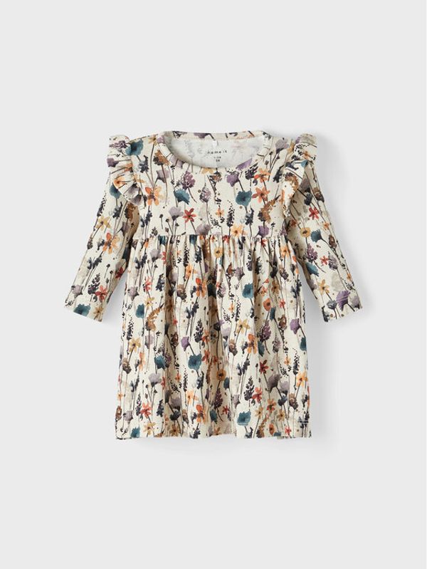 NAME IT NAME IT Ежедневна рокля 13209997 Бежов Regular Fit