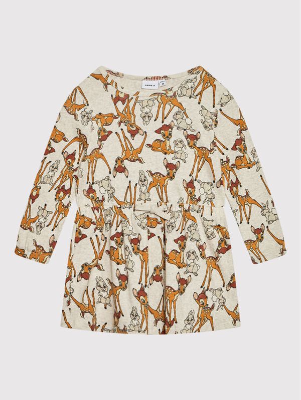 NAME IT NAME IT Ежедневна рокля DISNEY 13198705 Бежов Regular Fit