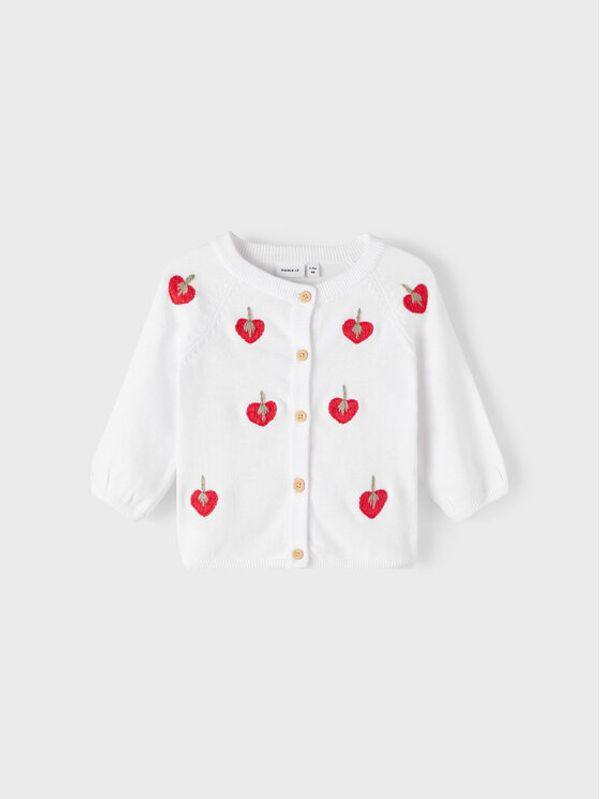 NAME IT NAME IT Кардиган 13216306 Бял Regular Fit