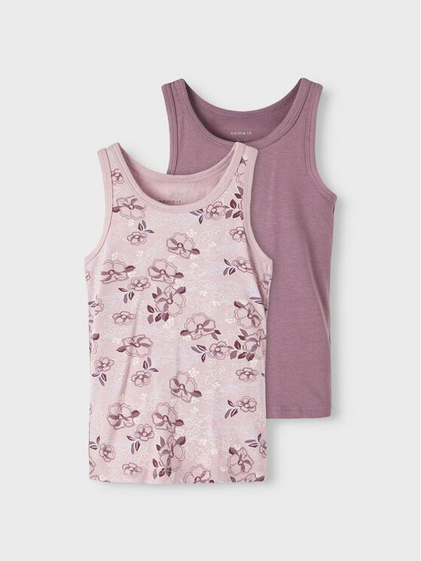 NAME IT NAME IT Комплект 2 блузи без ръкави 13206493 Розов Regular Fit