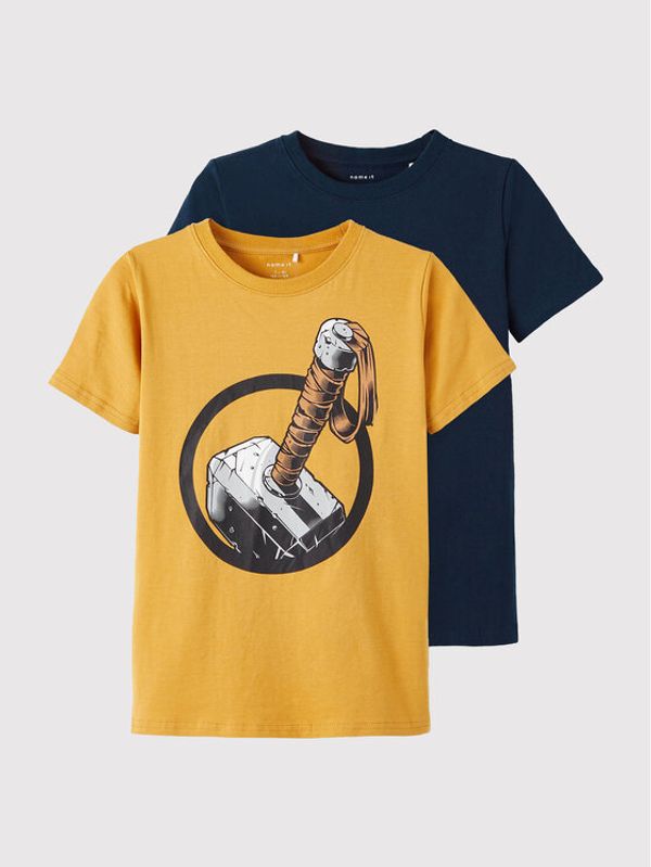 NAME IT NAME IT Комплект 2 тишъртки MARVEL 13205408 Цветен Regular Fit
