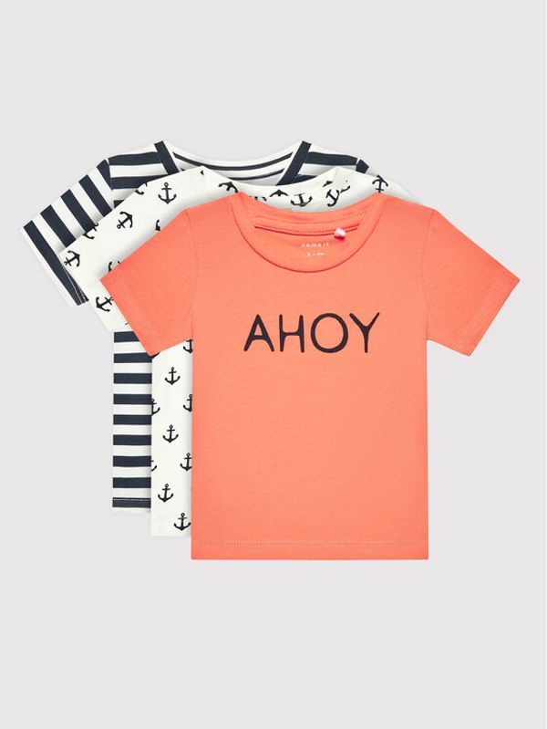 NAME IT NAME IT Комплект 3 тишърти 13201818 Цветен Regular Fit