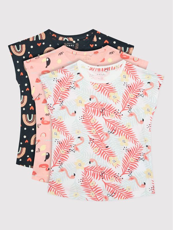 NAME IT NAME IT Комплект 3 тишърти 13206144 Цветен Regular Fit