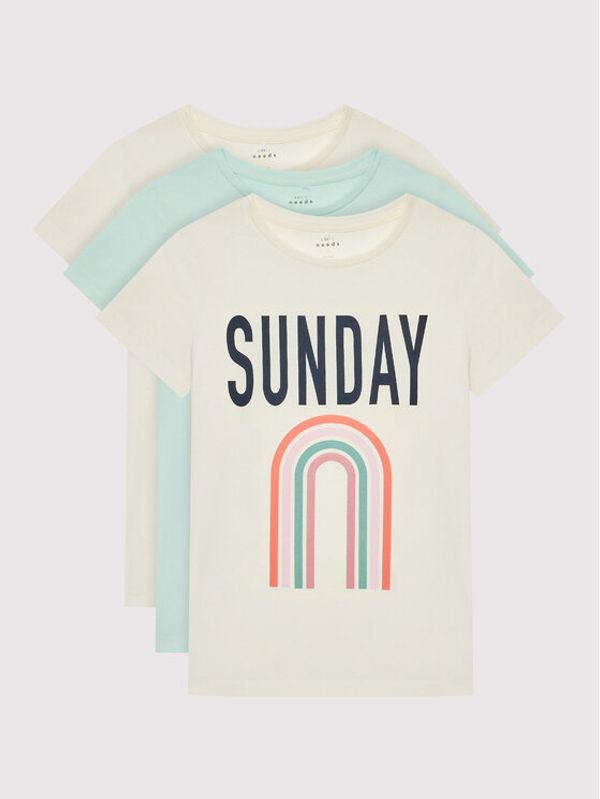 NAME IT NAME IT Комплект 3 тишърти 13208357 Цветен Regular Fit