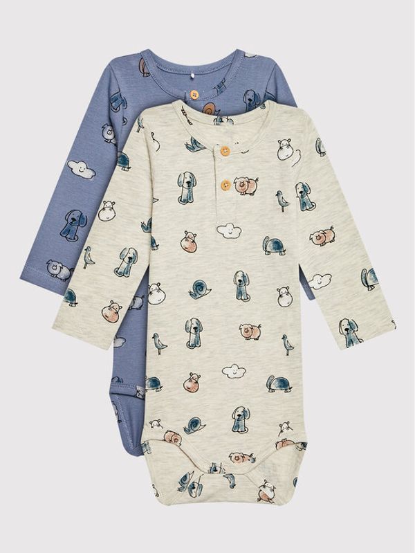 NAME IT NAME IT Комплект от 2 броя детски бодита 13203724 Цветен Regular Fit