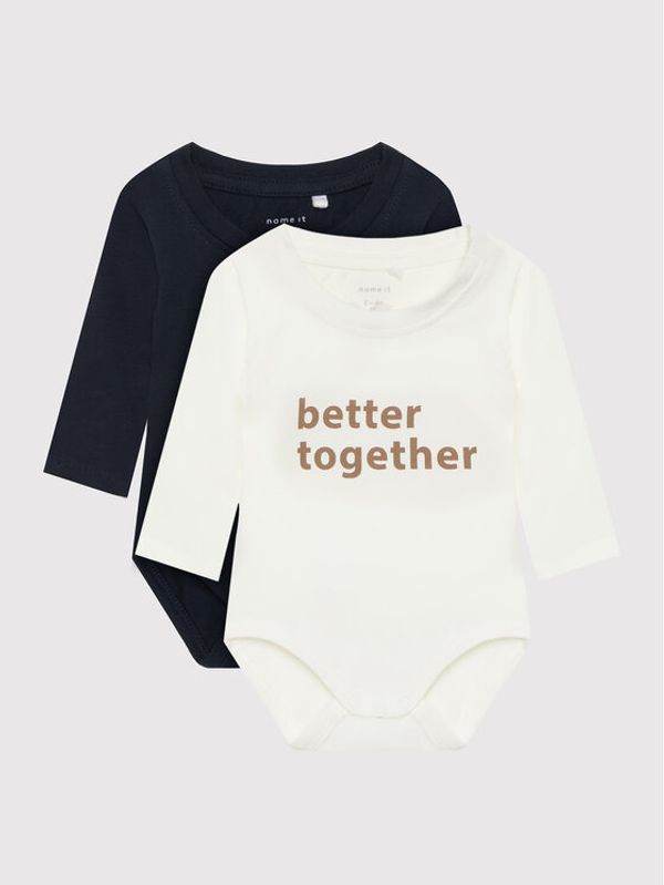 NAME IT NAME IT Комплект от 2 броя детски бодита 13205846 Цветен Regular Fit