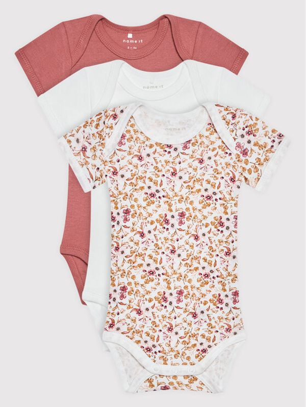 NAME IT NAME IT Комплект от 3 броя детски бодита 13198628 Цветен Regular Fit