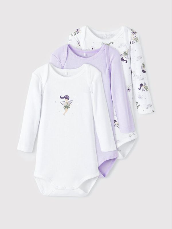 NAME IT NAME IT Комплект от 3 броя детски бодита 13206274 Цветен