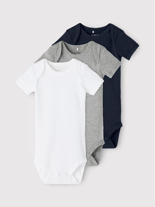 NAME IT NAME IT Комплект от 3 броя детски бодита 13209204 Цветен Regular Fit