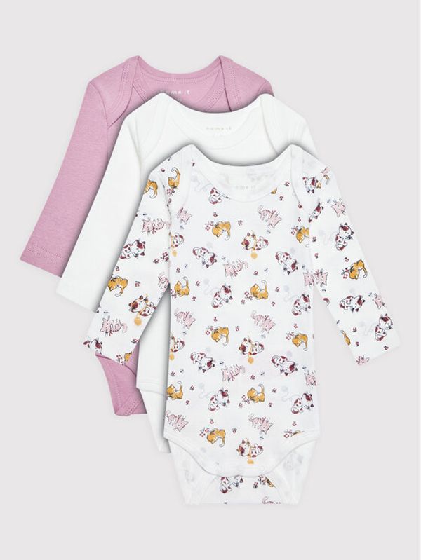 NAME IT NAME IT Комплект от 3 броя детски бодита 3p 13198645 Цветен